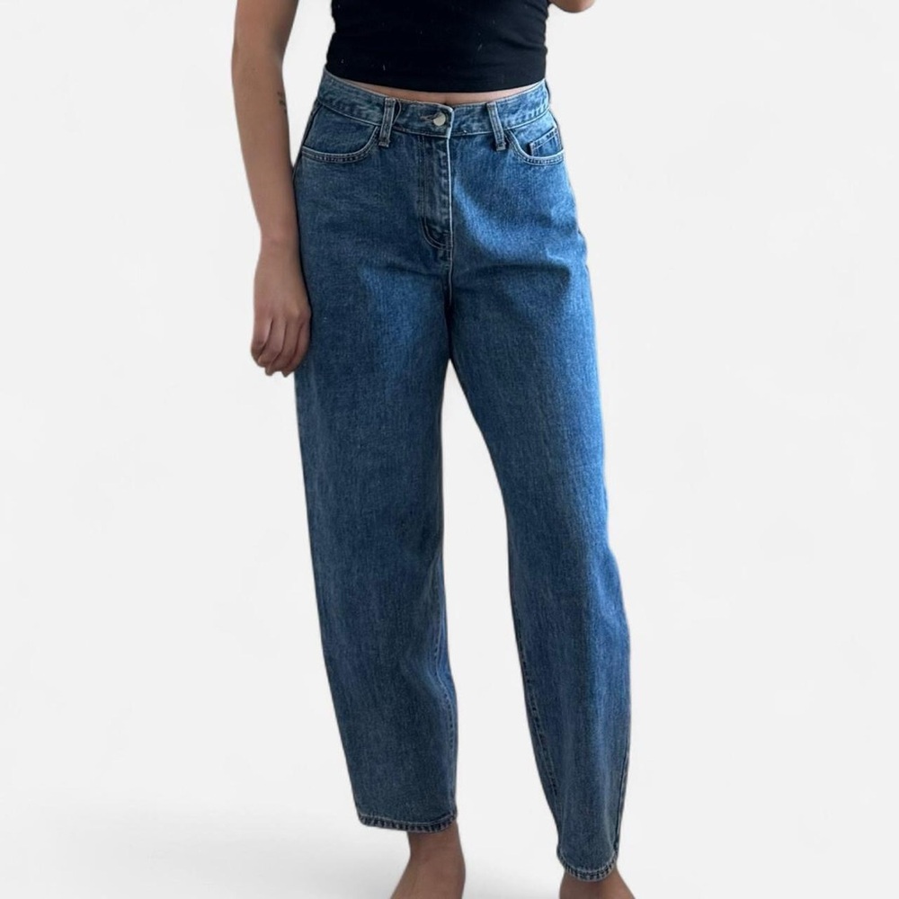 Oak and Fort High Waisted Barrel Jeans